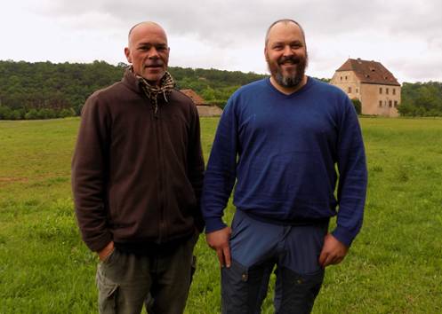 Thomas Ziegler (rechts im Bild) und Marius Wittur (links im Bild) von SAM